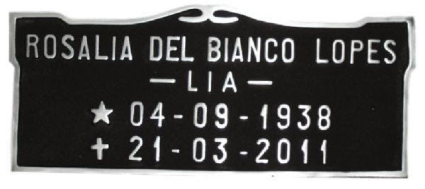 Placa em Alumínio 10x25 - ref. 104