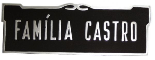 Placa em Alumínio 10x30 - ref. 104