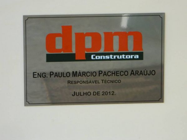 Placa em Aço Inox 15x30