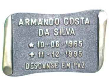 Placa em Bronze 16x25 - ref. 143