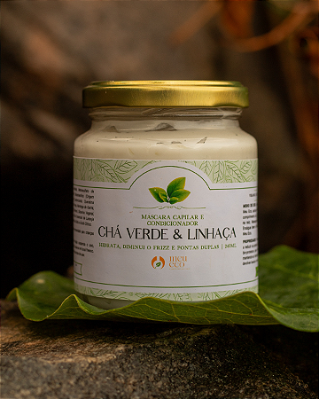 MÁSCARA DE HIDRATAÇÃO CAPILAR - Chá verde e linhaça
