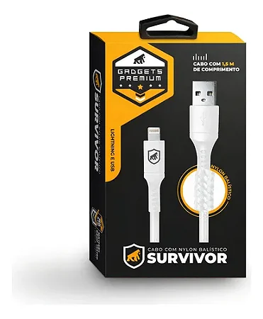 CABO SURVIVOR LIGHTNING / USB - 1,5M