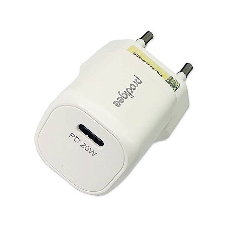 CARREGADOR PRODIGEE PD 20W WALL CHARGER BCO