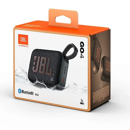 CAIXA DE SOM JBL GO4 ORIGINAL - PRETO