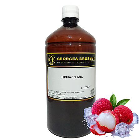 Essência Alimentícia De Lichia Gelada 1l Gb Aroma E Sabor