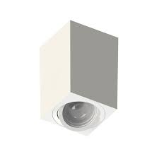 Plafon Tower Quadrado MR16 - Face Recuada - Branco - Save Energy