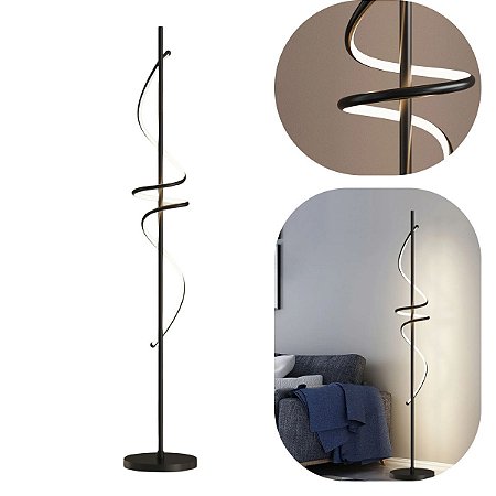 Luminaria de Coluna OPERA 24W Preto GMH