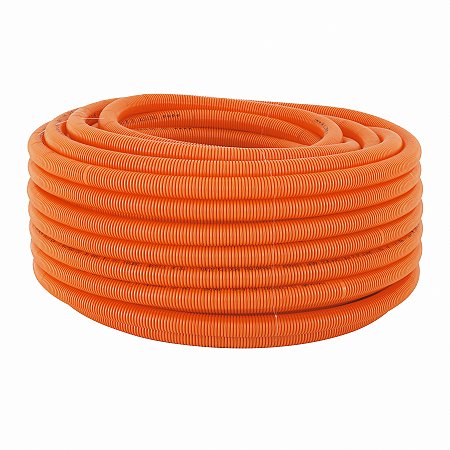 Eletroduto Corrugado DN 25 3/4" PVC Laranja 50m Tigre/Cimflex