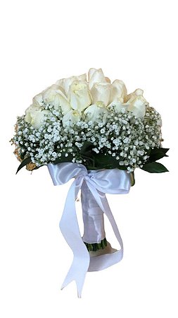 Buquê Noiva Rosas Branca