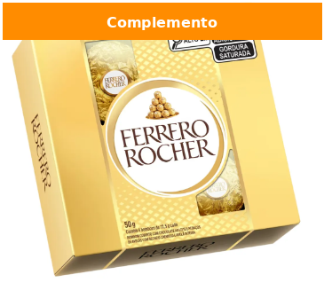 🍫 Ferrero Rocher (4 unid.) - Vendido Apenas como Complemento