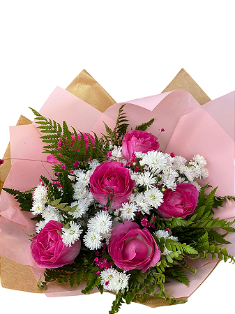 💐 Buquê com 7 Rosas 💐