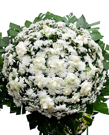 Coroa de Flores Branca
