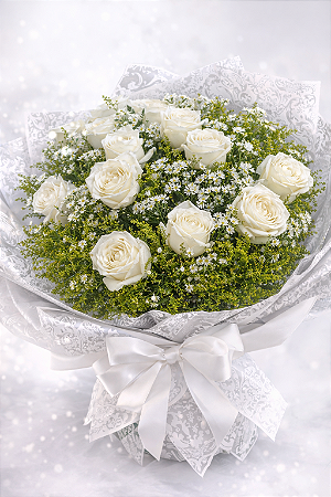 Buque de Rosas Brancas