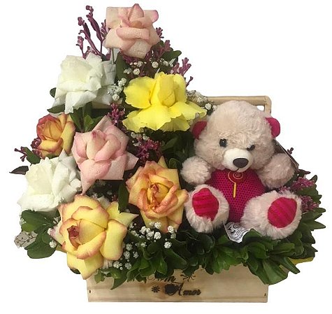 Arranjo de Flores - Amor e Paixão