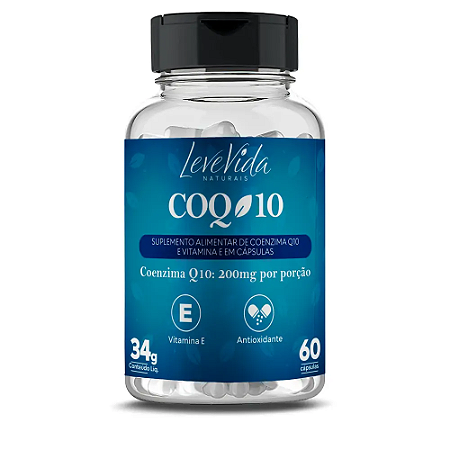 COQ 10 200MG 60CAPS - LEVE VIDA