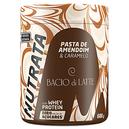 PASTA DE AMENDOIM BACIO DI LATTE CARAMELO SALGADO 600G - NUTRATA