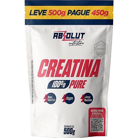 CREATINA 100% PURA 500G - ABSOLUT NUTRITION