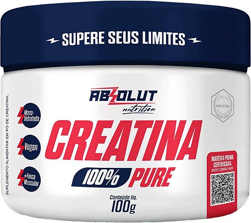 CREATINA 100% PURA 100G - ABSOLUT NUTRITION