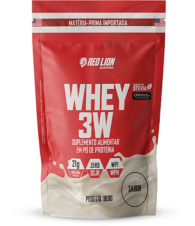 WHEY 3W 900G REFIL - RED LION