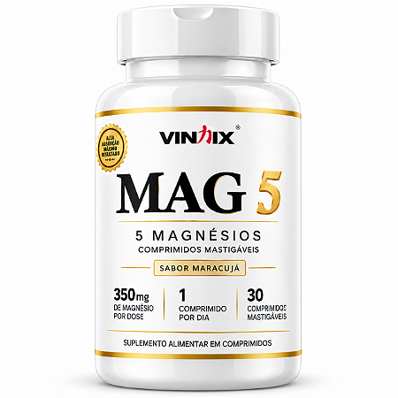 MAG 5 30 COMPRIMIDOS MASTIGAVEIS MARACUJÁ - VINDIX