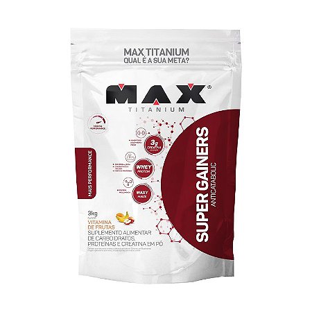 SUPER GAINERS ANTICATABOLIC 3KG - MAX TITANIUM