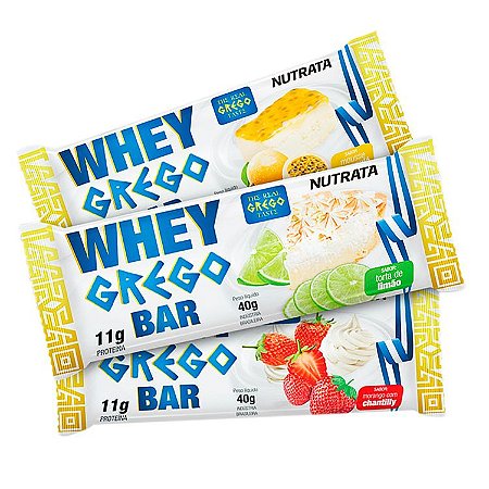 WHEY GREGO BAR 40G (UND) - NUTRATA