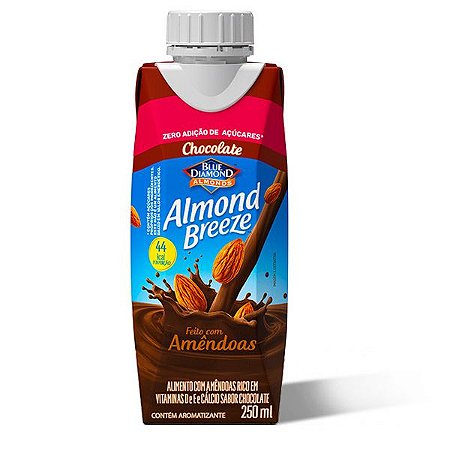 Bebida de Amêndoas com Chocolate Zero Almond Breeze 250ml