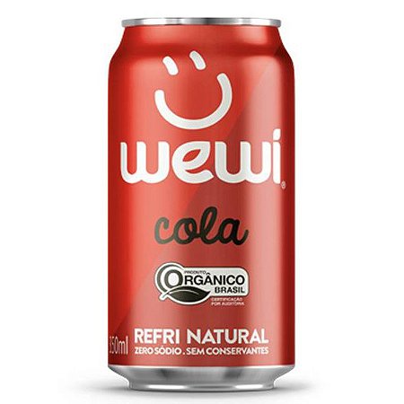 Refrigerante Orgânico Cola Wewi Lata 350ml