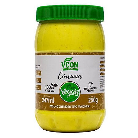 Maionese Vegana Cúrcuma VCon 250g