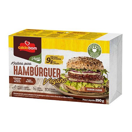 Mix Preparo de Hambúrguer Vegano Caldo Bom 250g