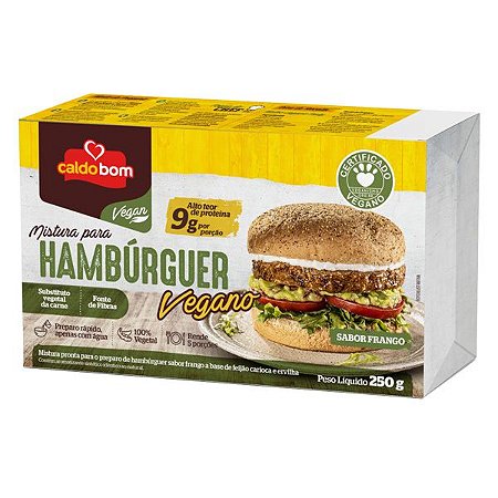 Mix Preparo de Hambúrguer Vegano Frango Caldo Bom 250g