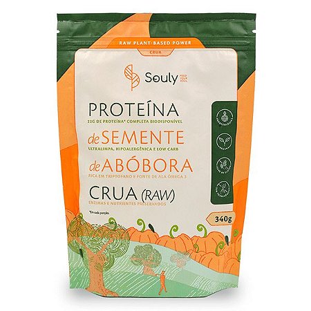 Proteína Semente de Abóbora Crua Souly 340g