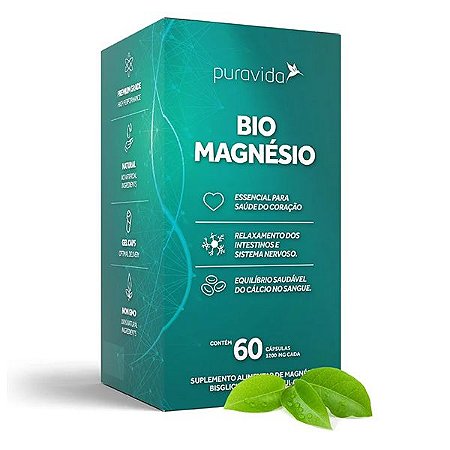 Bio Magnésio 60 Cápsulas Pura Vida