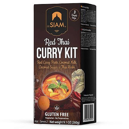 Kit Molho Red Thai Curry De Siam 260g