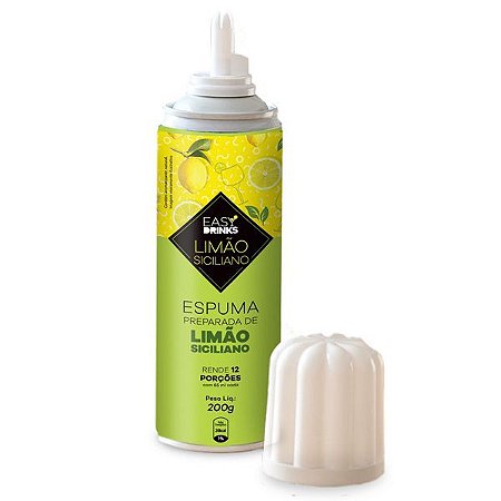 Espuma de Limão Siciliano Spray Easy Drinks 240ml