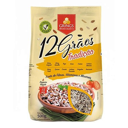 Arroz 12 Grãos Tradição Grings 500g