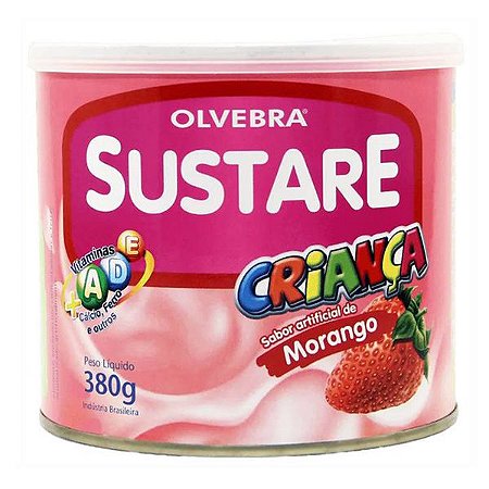 Sustare Criança sabor Morango Olvebra 380g