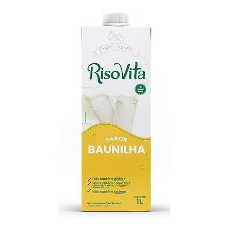 Leite de Arroz com Baunilha Sem Lactose Risovita 1L