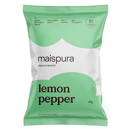Pipoca Artesanal Lemon Pepper Mais Pura 40g