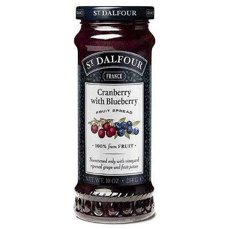 Geleia Cranberry with Blueberry St Dalfour 284g