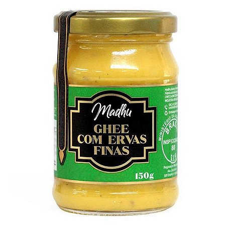 Manteiga Ghee com Ervas Finas Madhu 150g