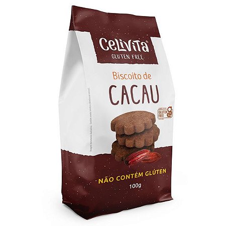 Biscoito de Cacau Sem Glúten Celivita 100g