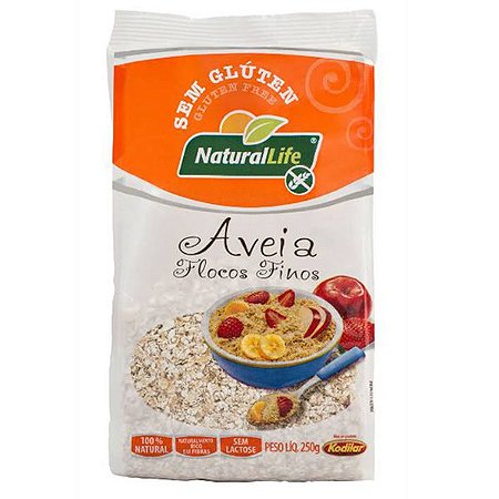 Aveia em Flocos Finos Natural Life 250g