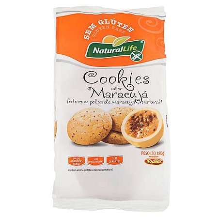 Cookies de Maracujá Sem Glúten Natural Life 180g