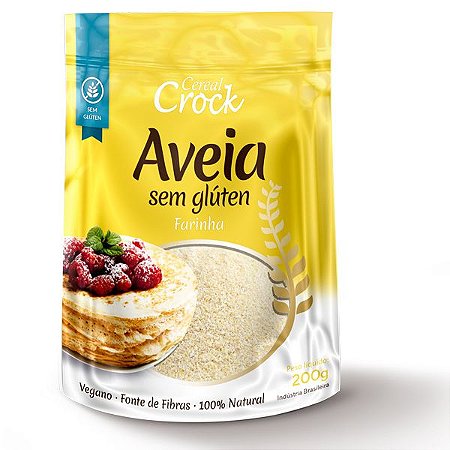 Farinha de Aveia Sem Glúten Leve Crock 200g