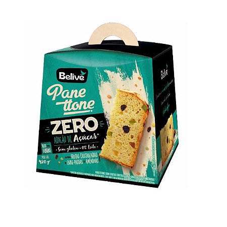 Panettone de Frutas Zero Açúcar Belive 420g