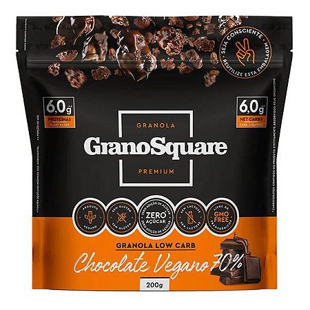 Granola Chocolate Vegano 70% Grano Square 200g
