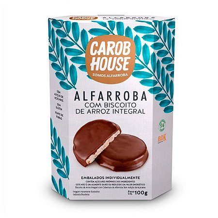 Biscoito de Arroz Integral com Alfarroba Carob House 100g