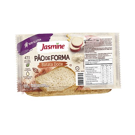 Pão de Batata Doce Sem Glúten Jasmine 350g