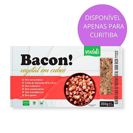 Bacon Vegetal em Cubos Verdali 200g